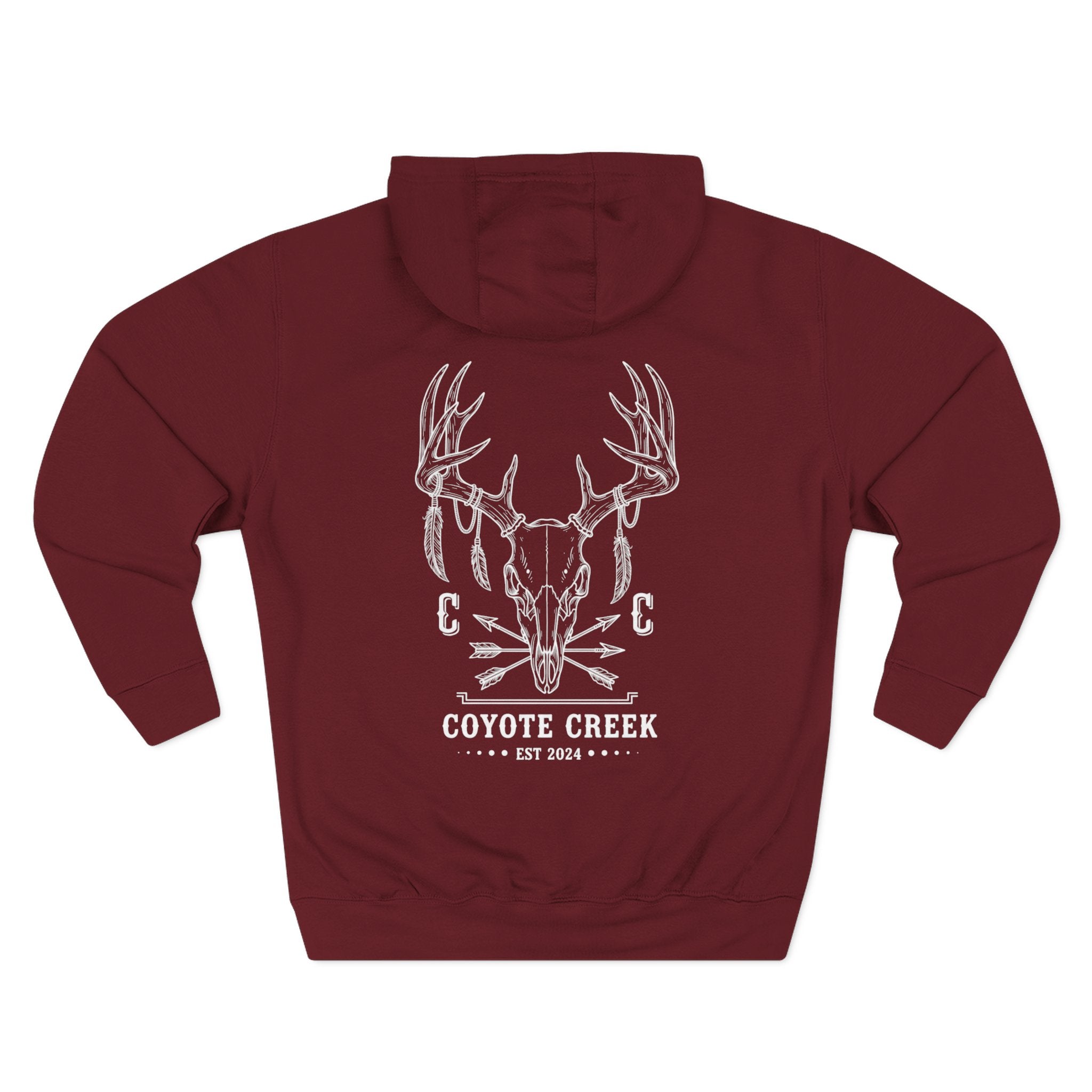 Cozy Coyote Creek Three-Panel Fleece Hoodie