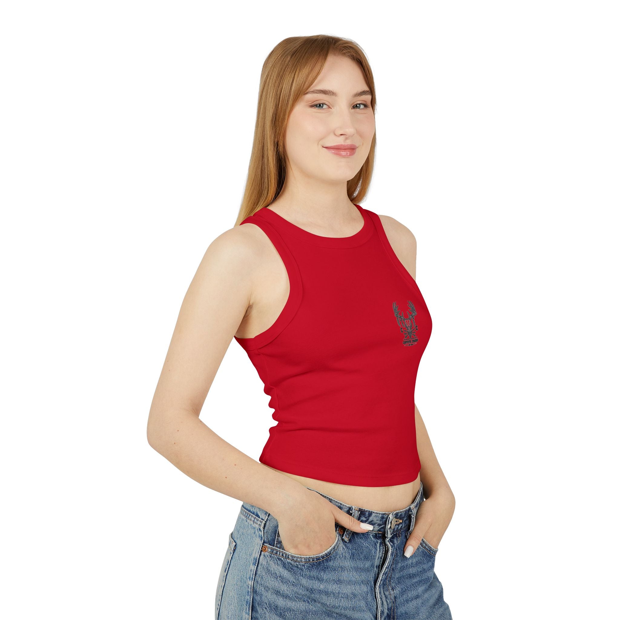 Retro Coyote Creek Women's Micro Rib Racer Tank Top