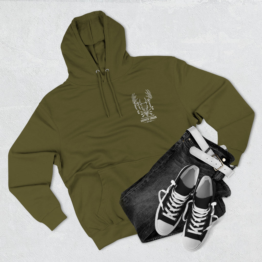 Cozy Coyote Creek Three-Panel Fleece Hoodie