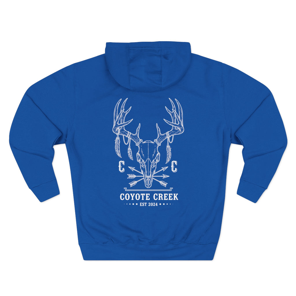 Cozy Coyote Creek Three-Panel Fleece Hoodie