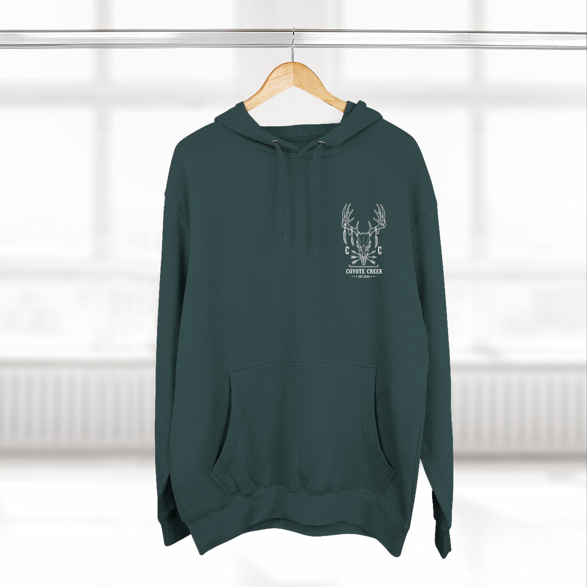 Cozy Coyote Creek Three-Panel Fleece Hoodie