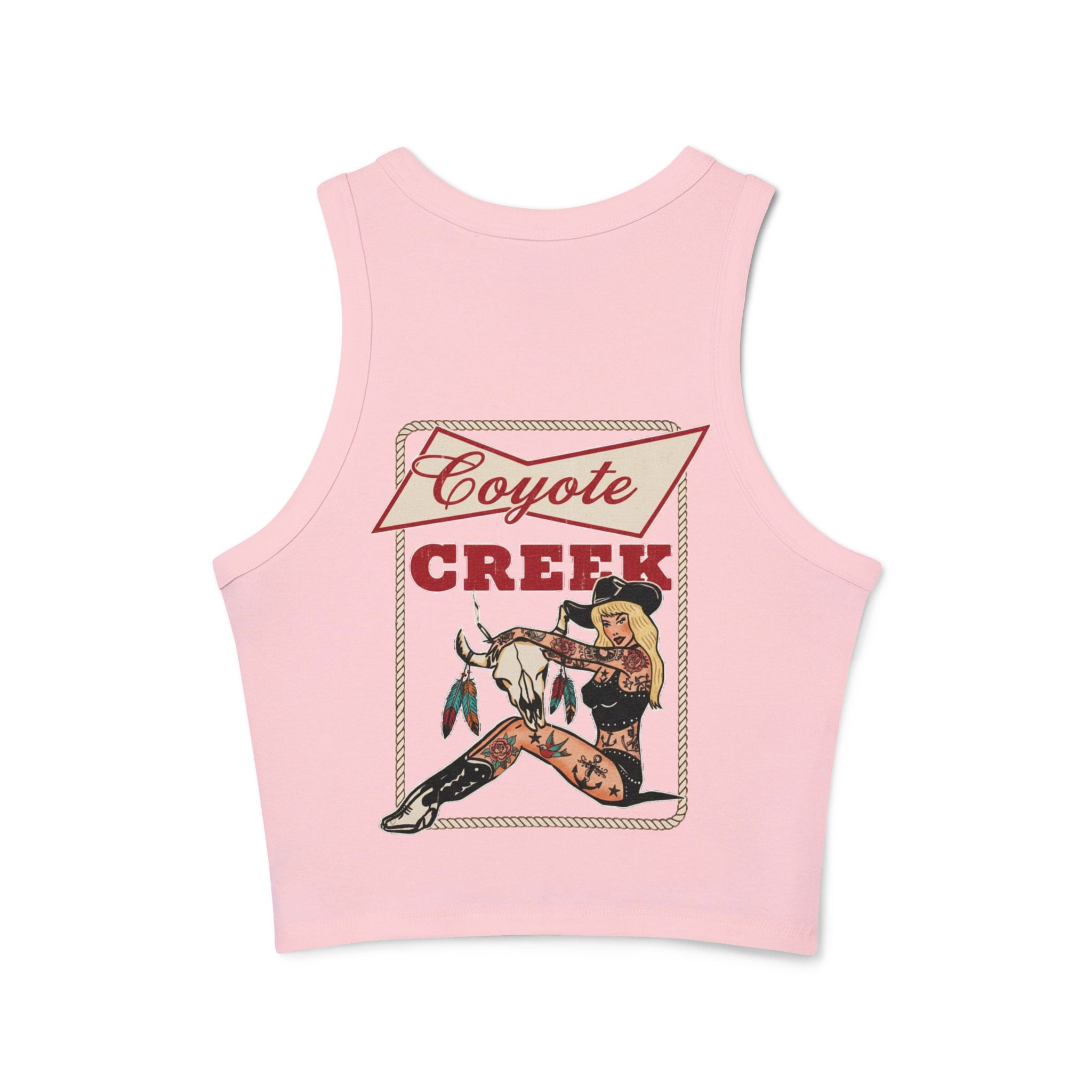 Retro Coyote Creek Women's Micro Rib Racer Tank Top