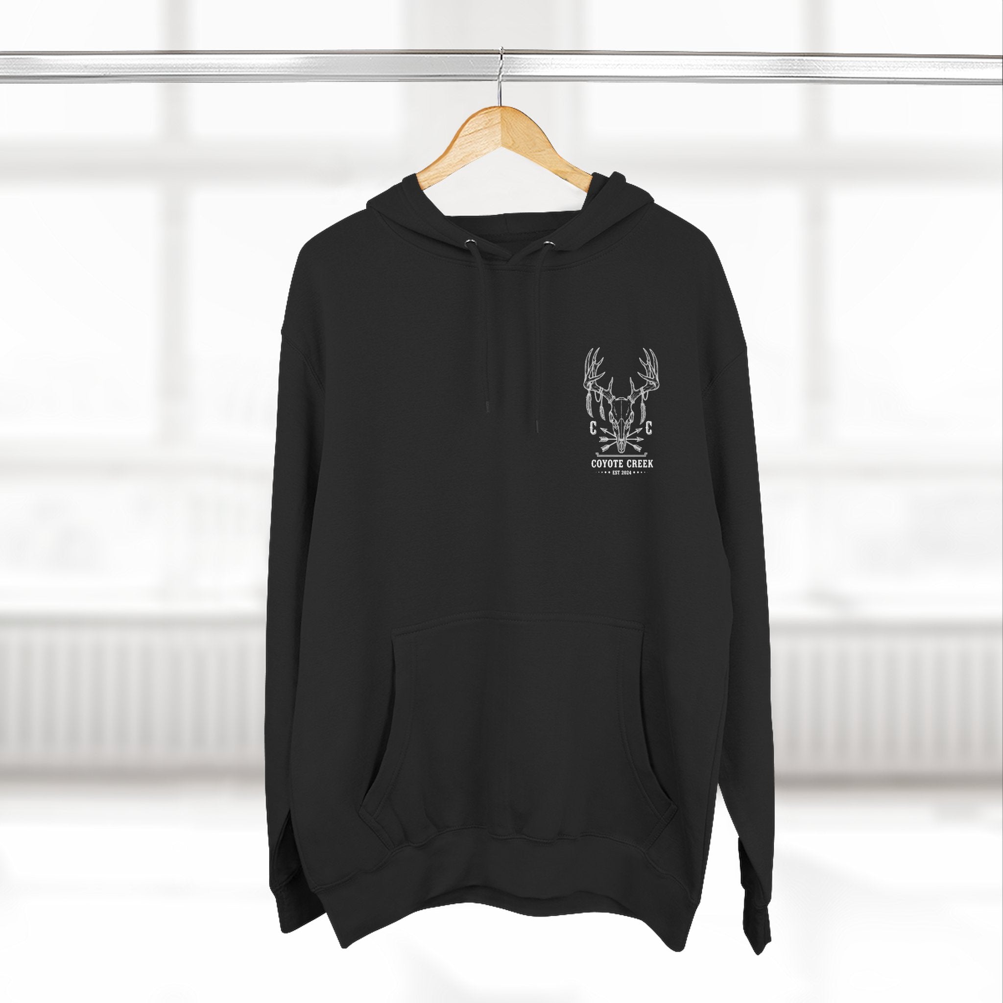 Cozy Coyote Creek Three-Panel Fleece Hoodie