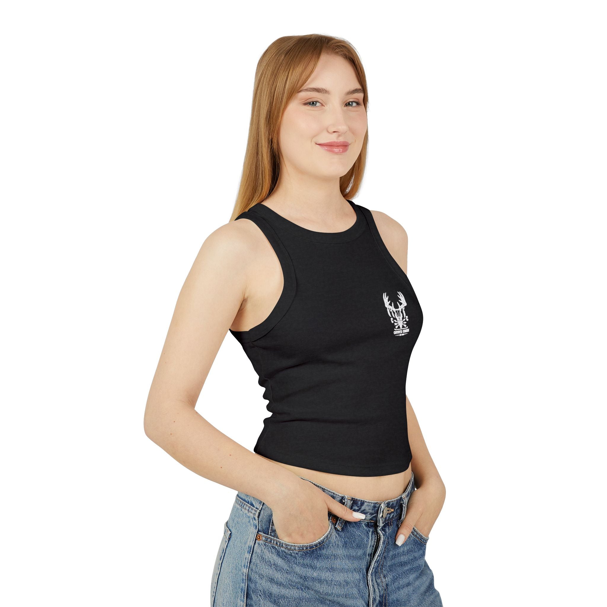 Retro Coyote Creek Women's Micro Rib Racer Tank Top