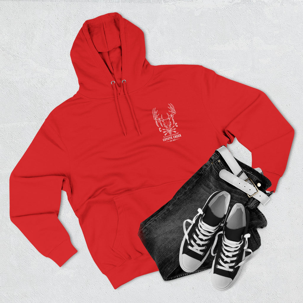 Cozy Coyote Creek Three-Panel Fleece Hoodie