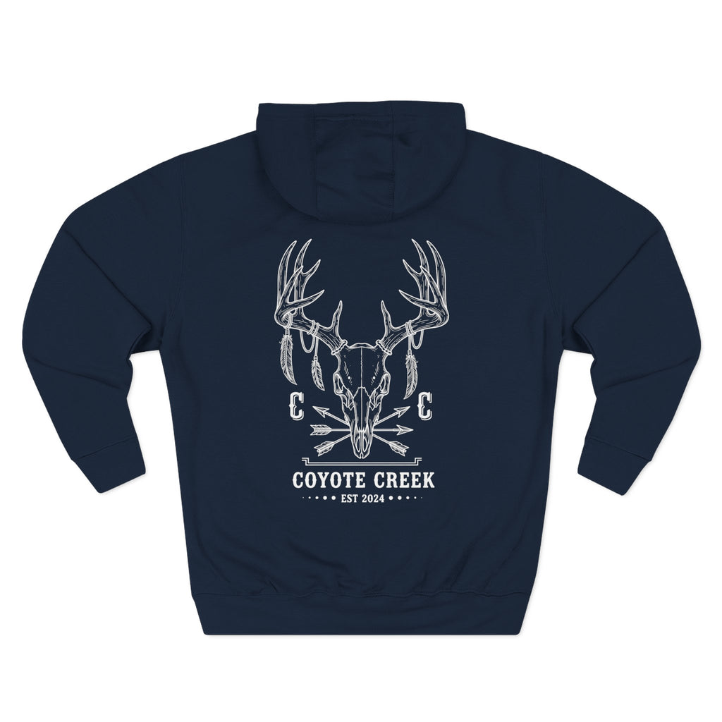 Cozy Coyote Creek Three-Panel Fleece Hoodie