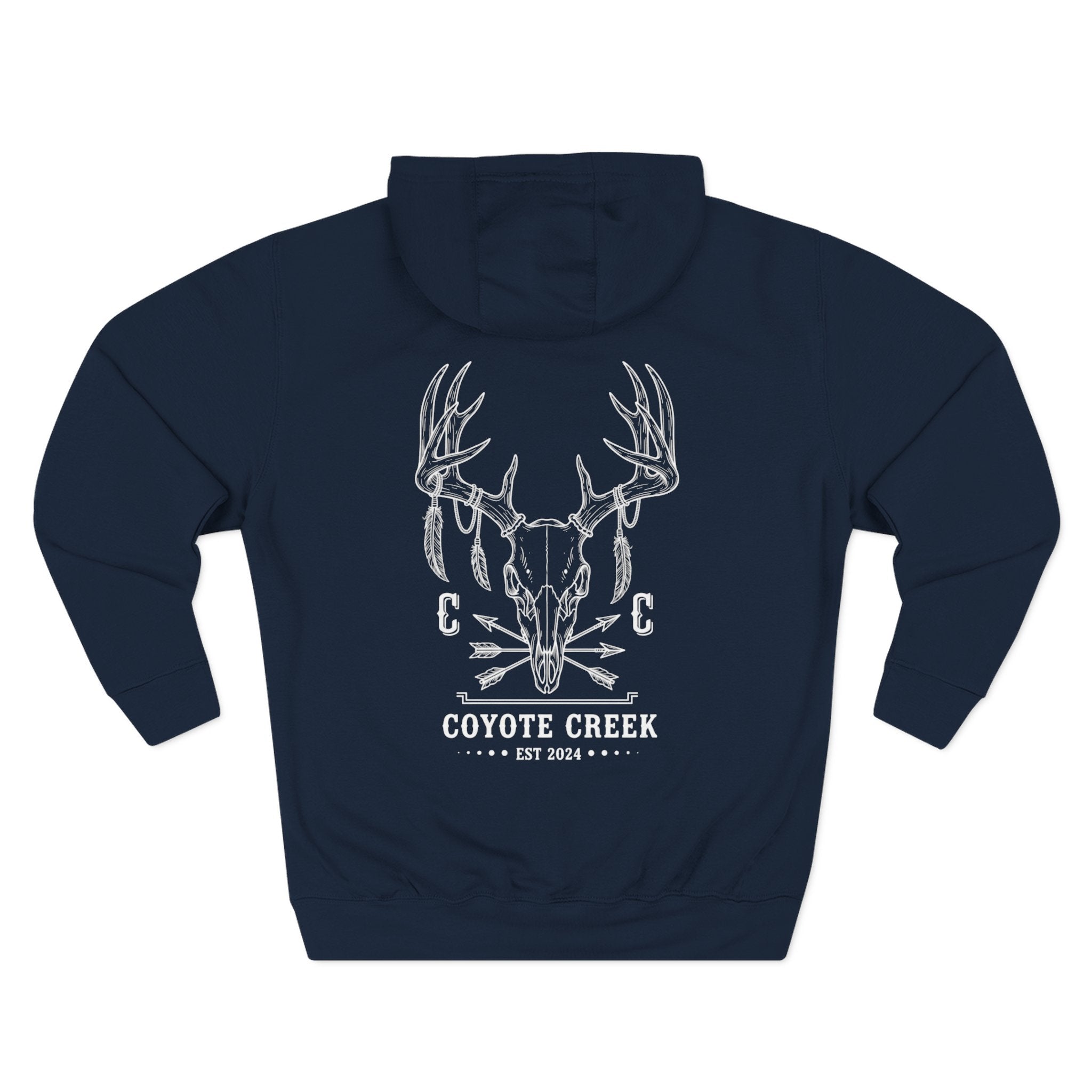 Cozy Coyote Creek Three-Panel Fleece Hoodie