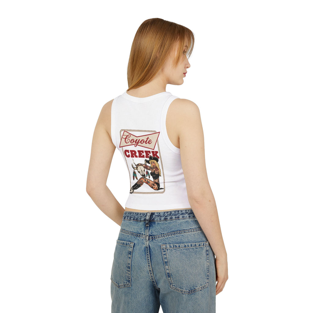 Retro Coyote Creek Women's Micro Rib Racer Tank Top