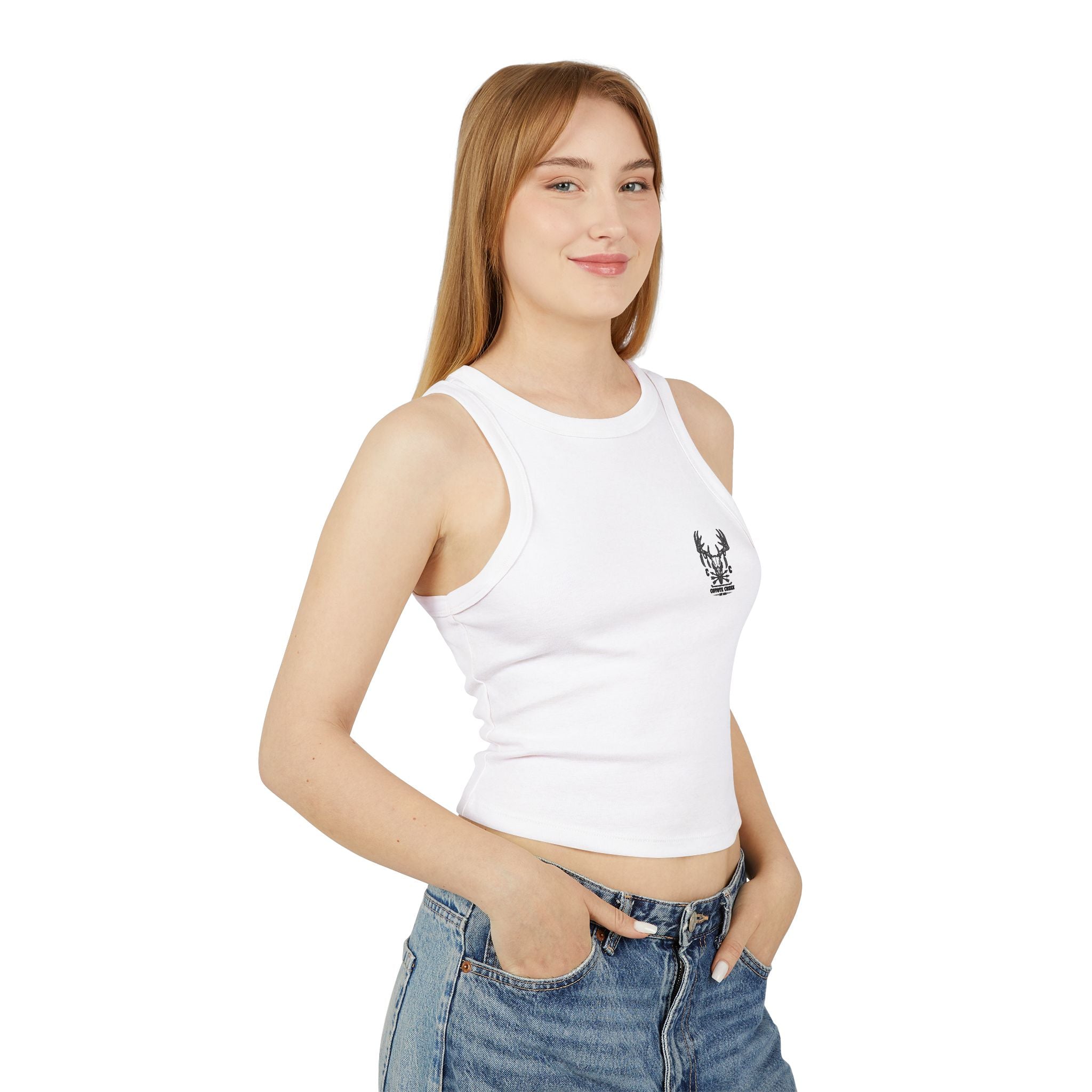 Coyote Creek Women's Micro Rib Racer Tank Top