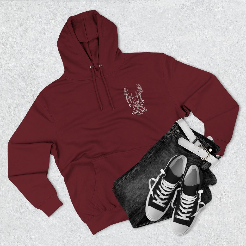 Cozy Coyote Creek Three-Panel Fleece Hoodie