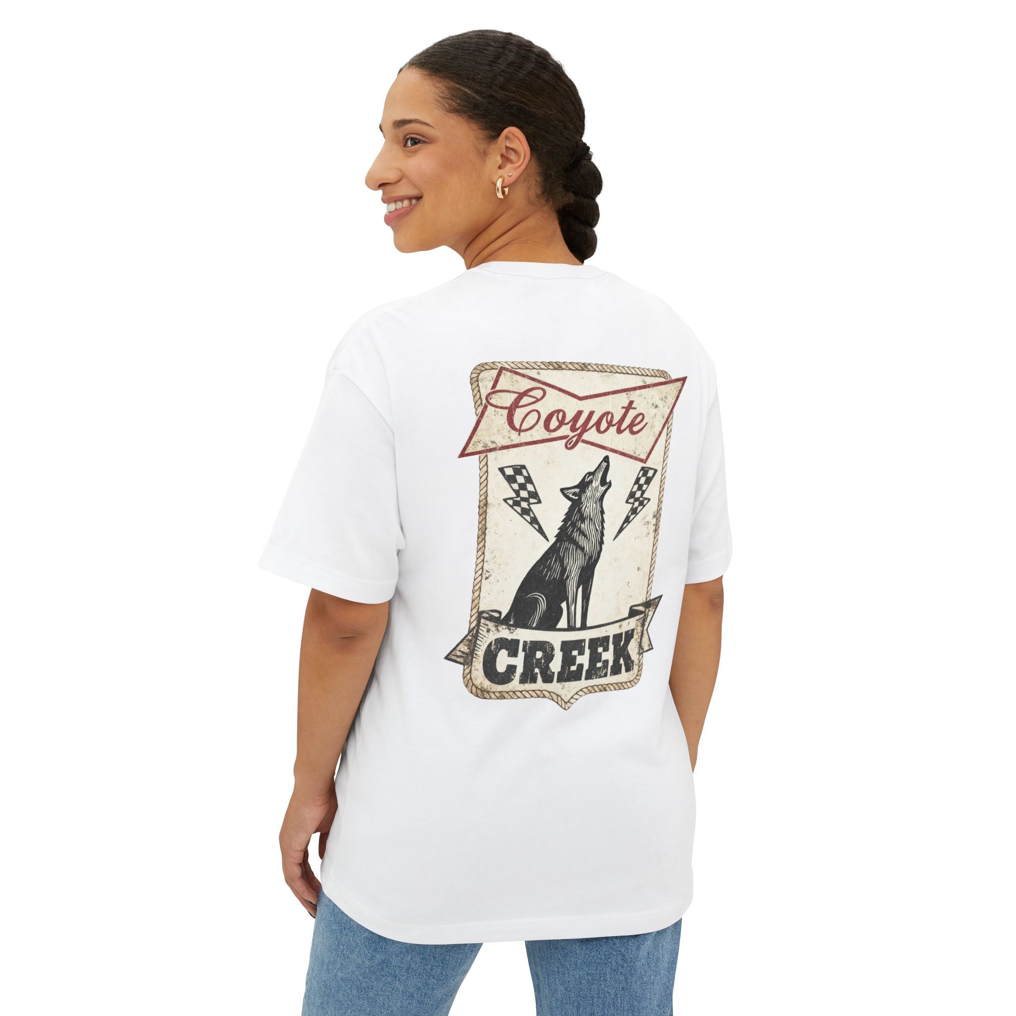 Retro Coyote Creek  Box Tee