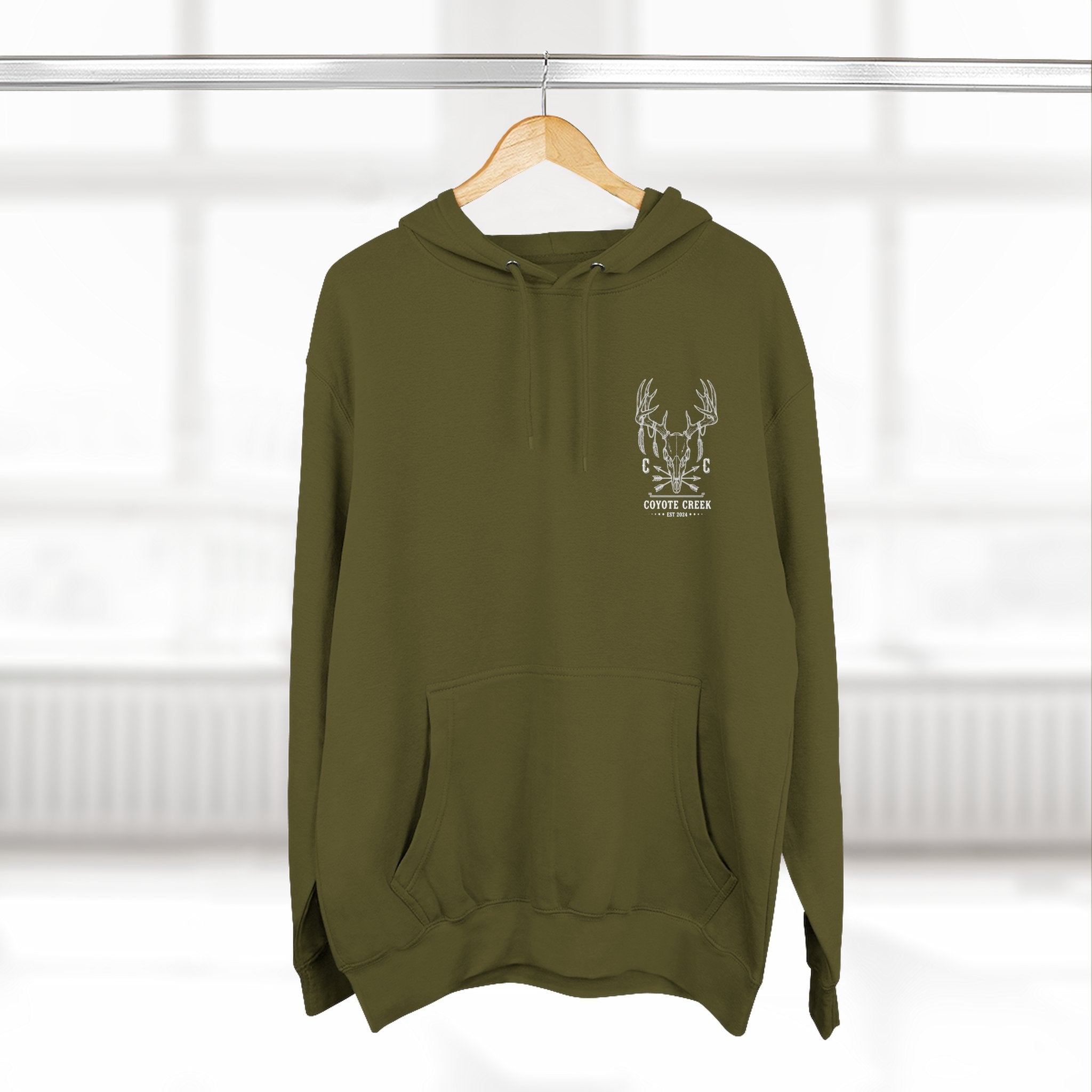 Cozy Coyote Creek Three-Panel Fleece Hoodie