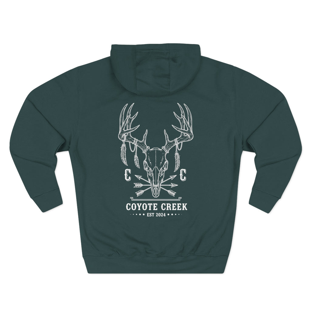Cozy Coyote Creek Three-Panel Fleece Hoodie