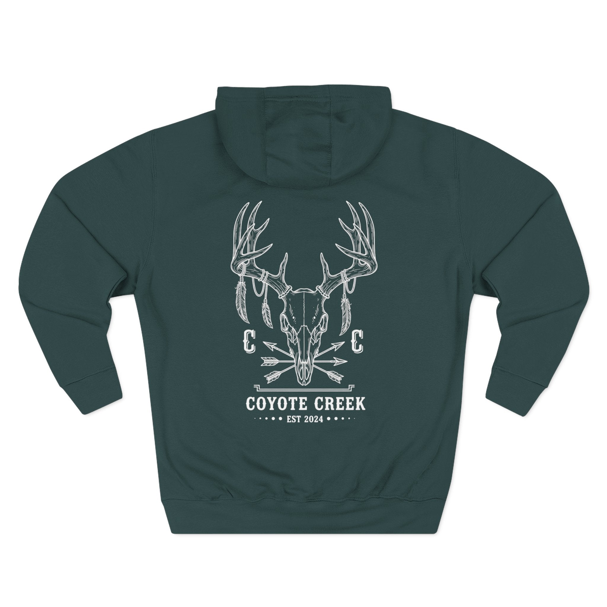 Cozy Coyote Creek Three-Panel Fleece Hoodie