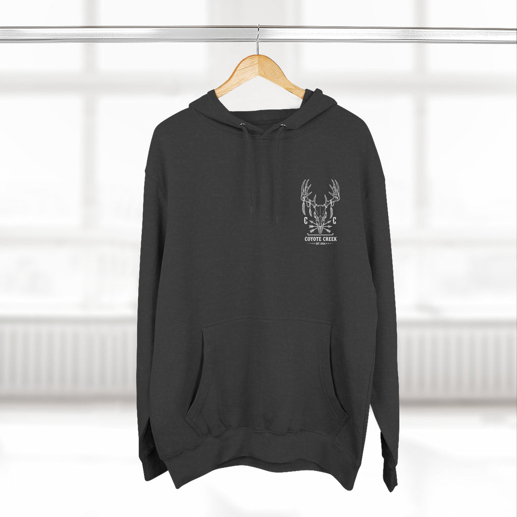 Cozy Coyote Creek Three-Panel Fleece Hoodie