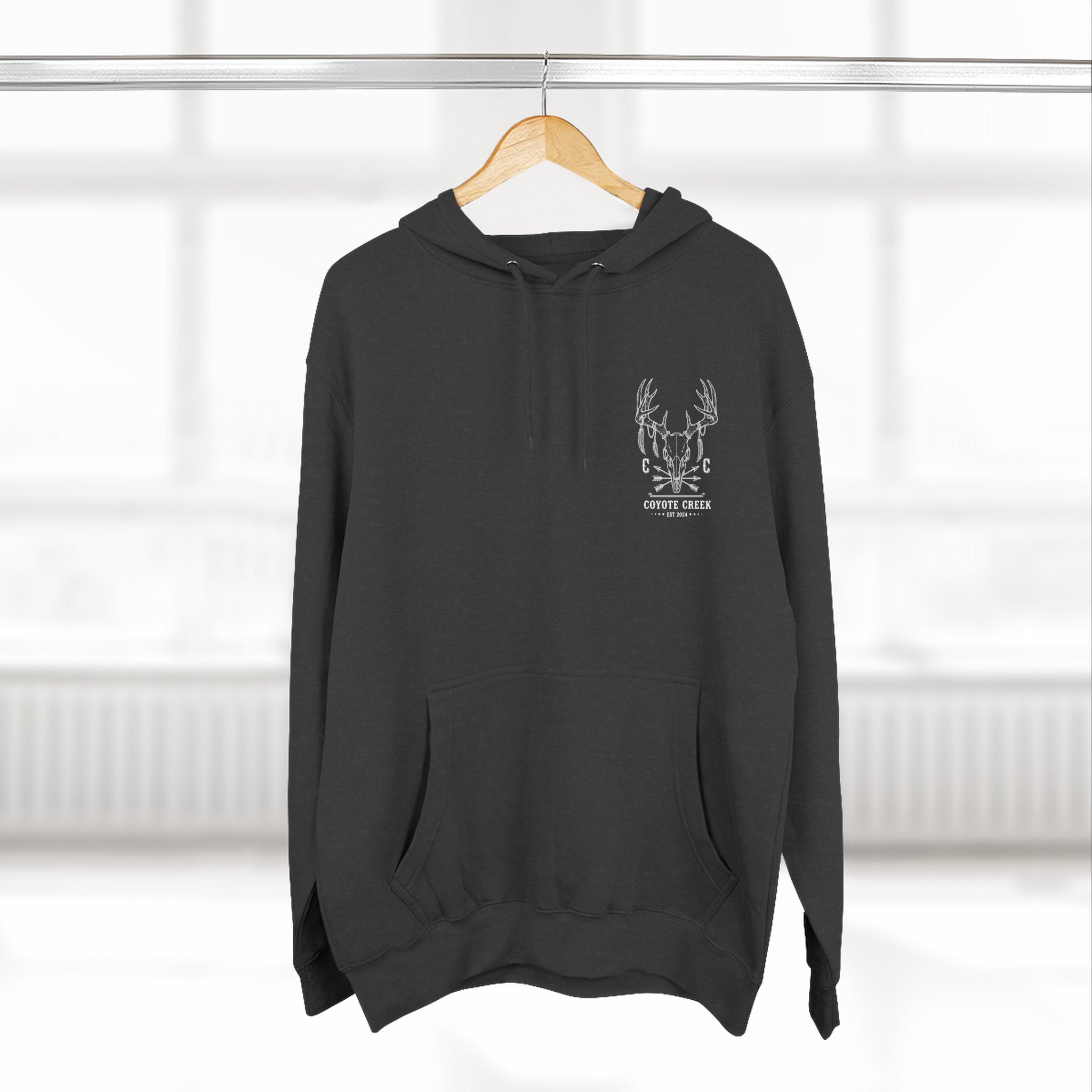 Cozy Coyote Creek Three-Panel Fleece Hoodie