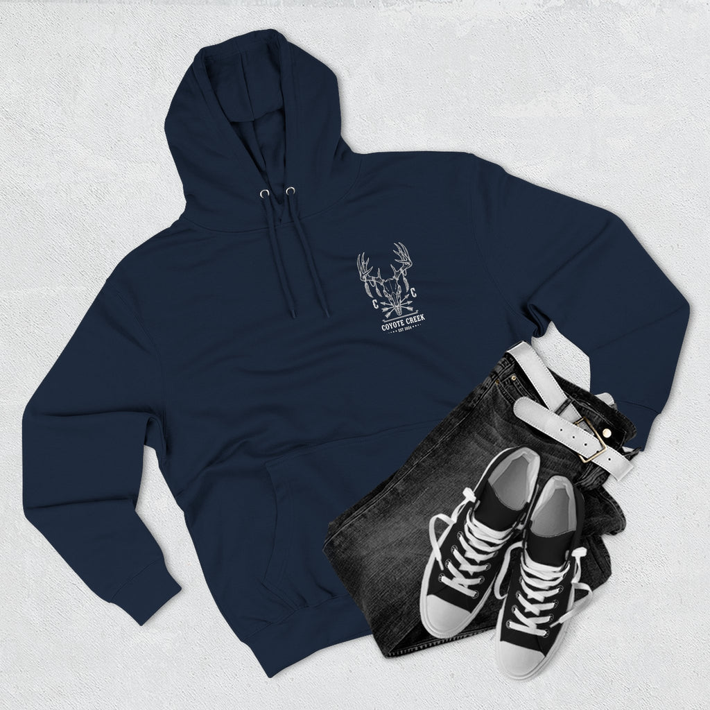 Cozy Coyote Creek Three-Panel Fleece Hoodie