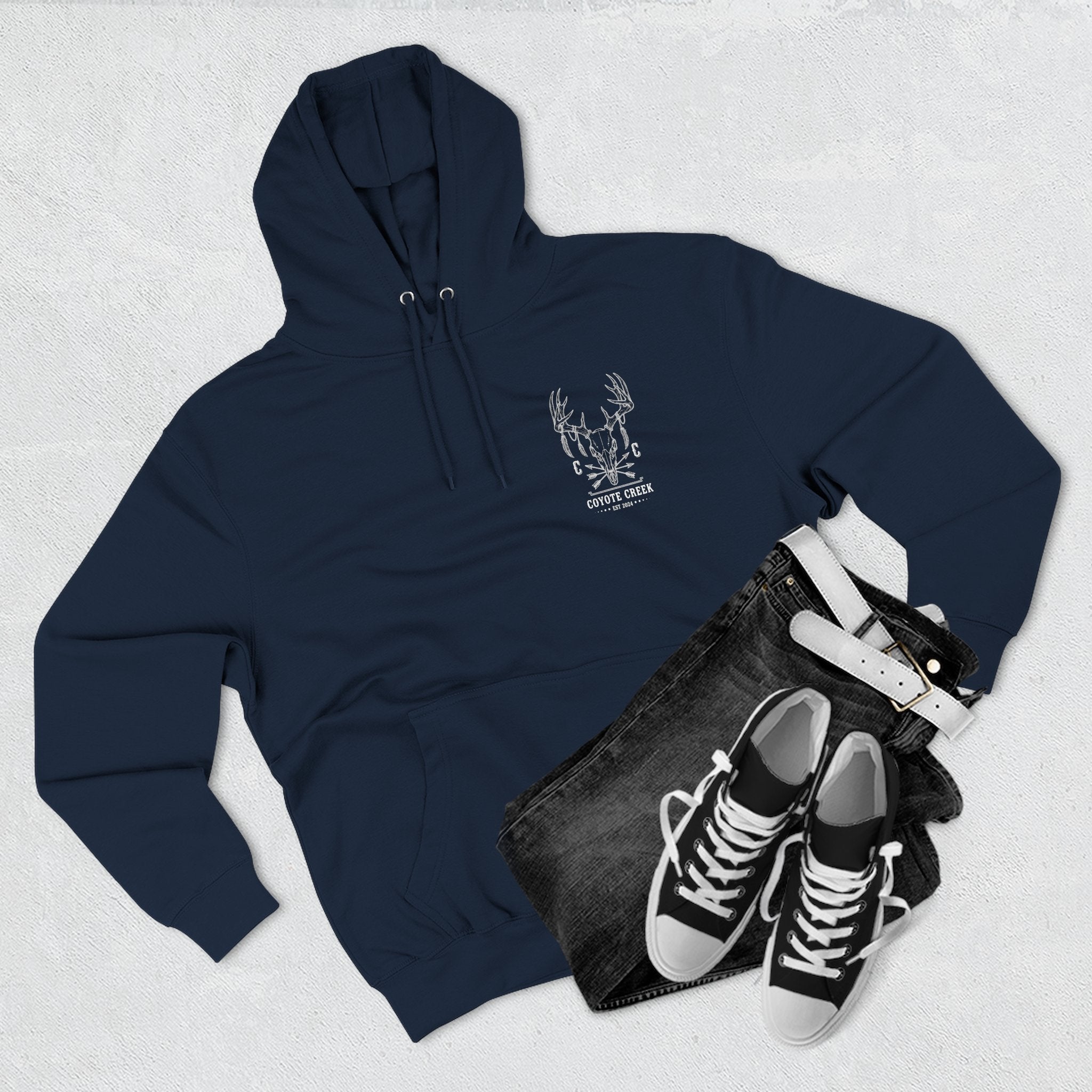 Cozy Coyote Creek Three-Panel Fleece Hoodie