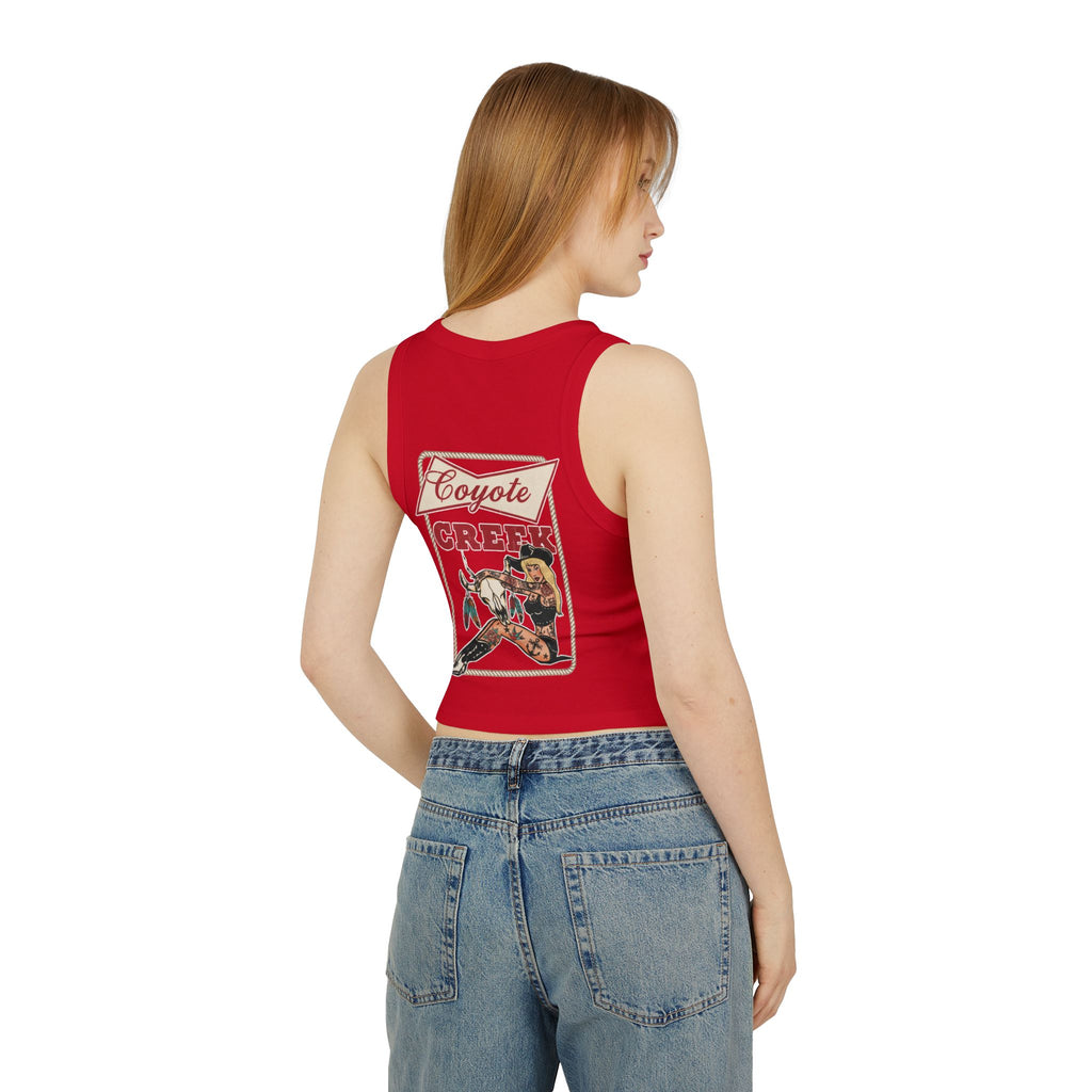 Retro Coyote Creek Women's Micro Rib Racer Tank Top