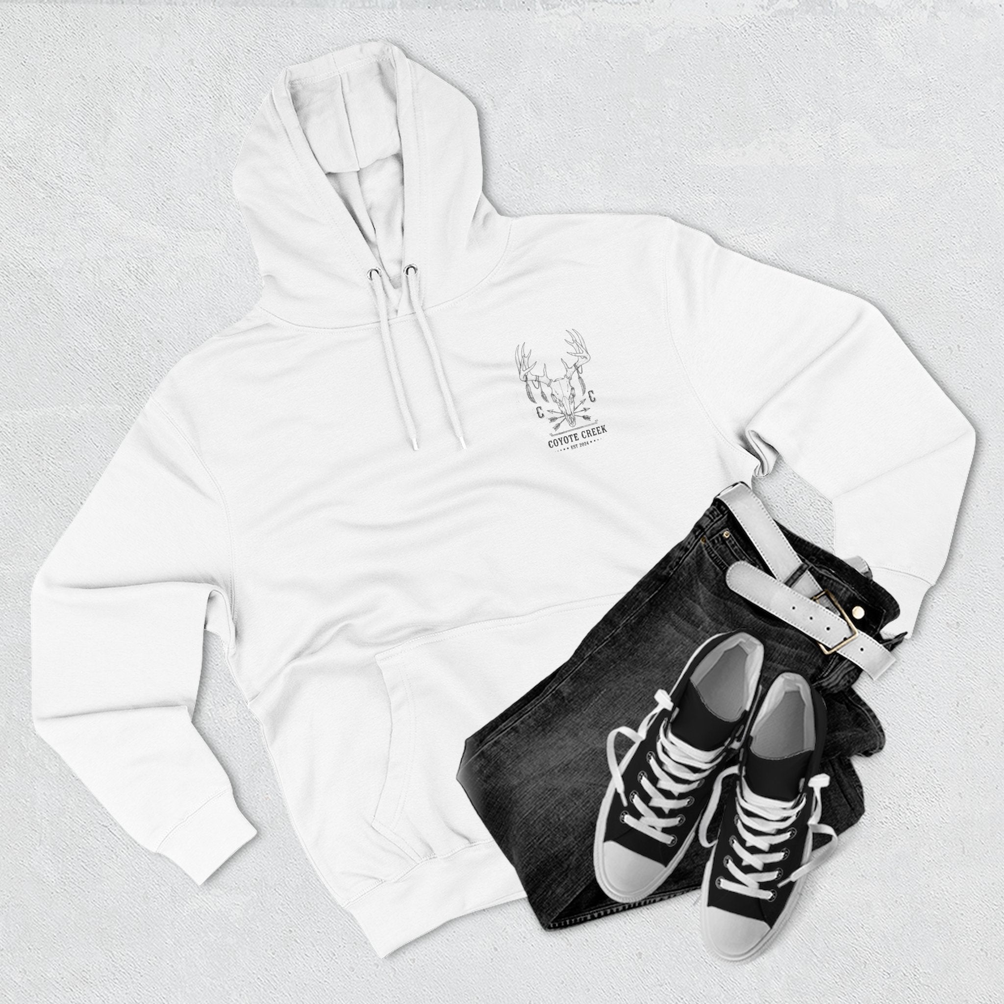 Cozy Coyote Creek Three-Panel Fleece Hoodie