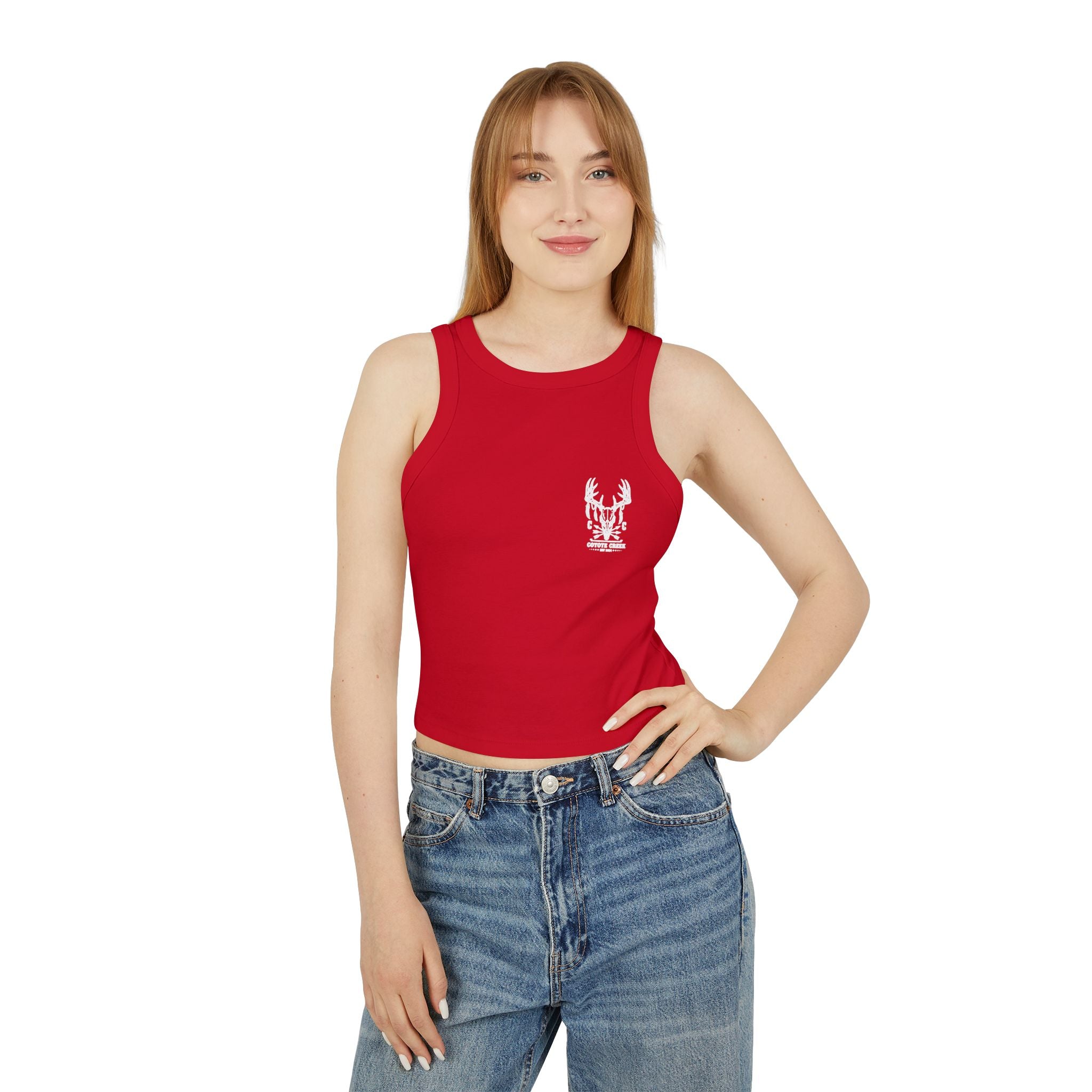 Coyote Creek Women's Micro Rib Racer Tank Top