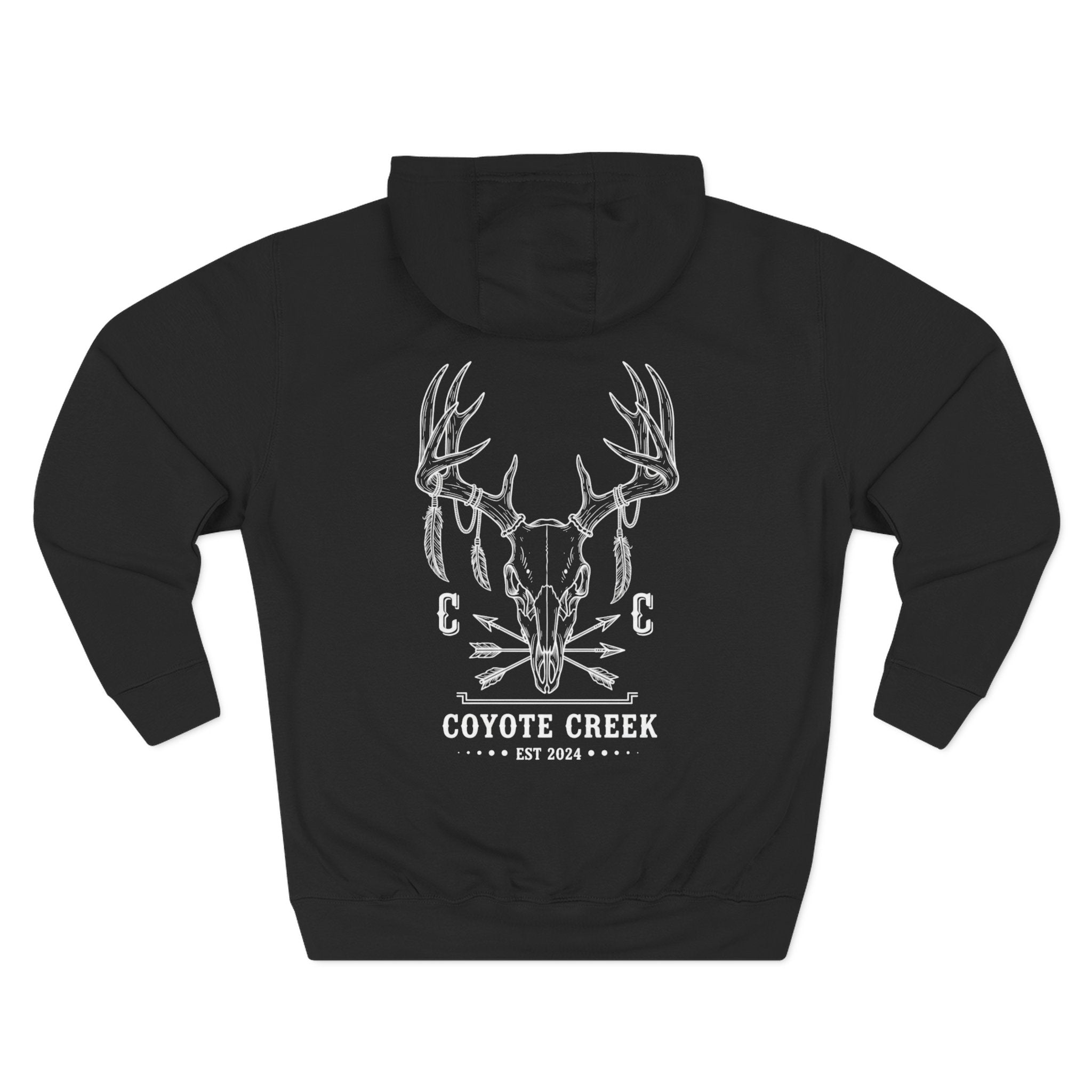 Cozy Coyote Creek Three-Panel Fleece Hoodie
