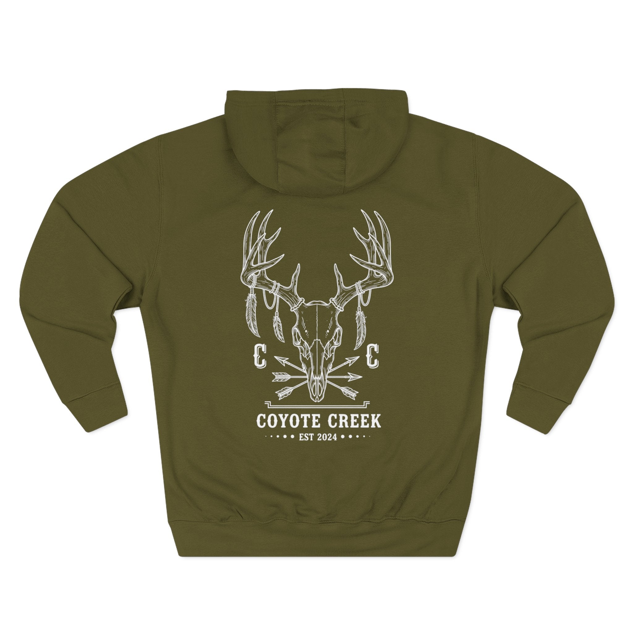 Cozy Coyote Creek Three-Panel Fleece Hoodie