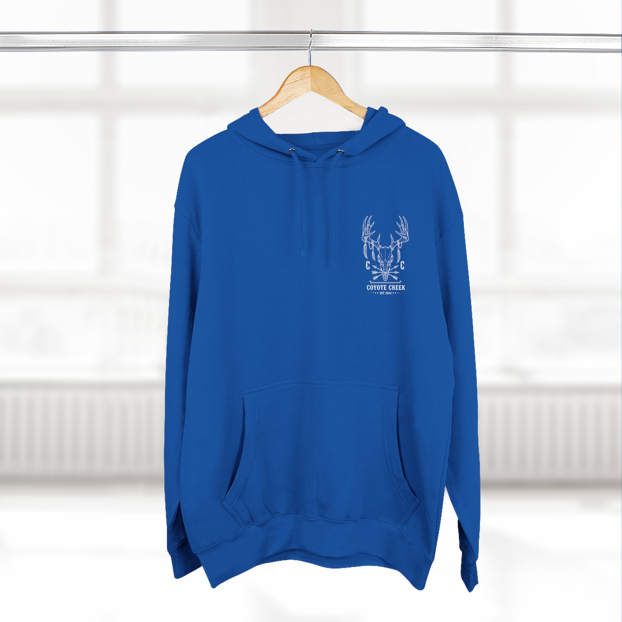 Cozy Coyote Creek Three-Panel Fleece Hoodie
