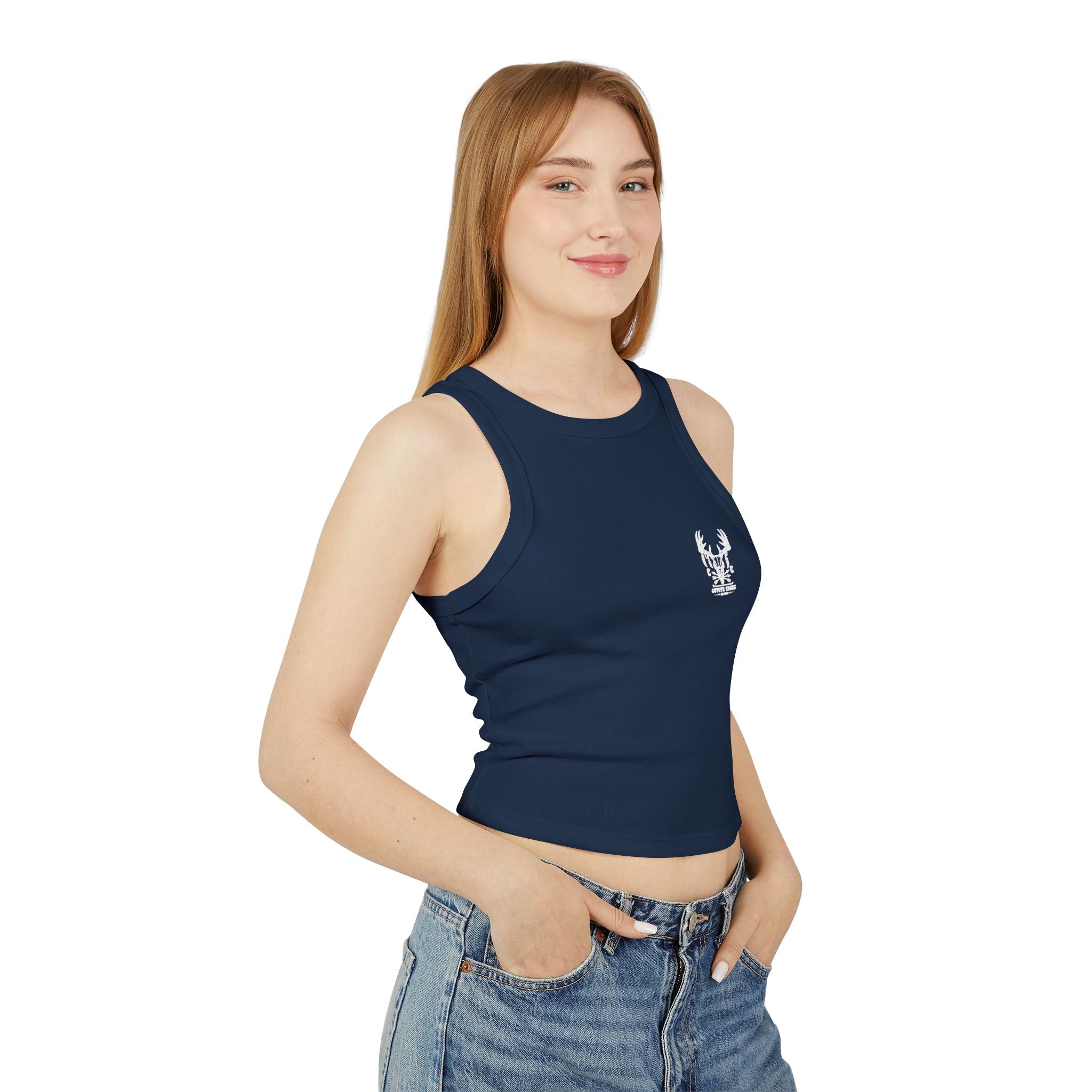Coyote Creek Women's Micro Rib Racer Tank Top