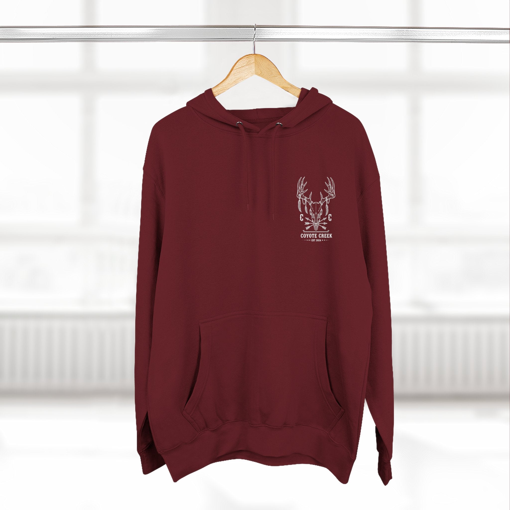 Cozy Coyote Creek Three-Panel Fleece Hoodie