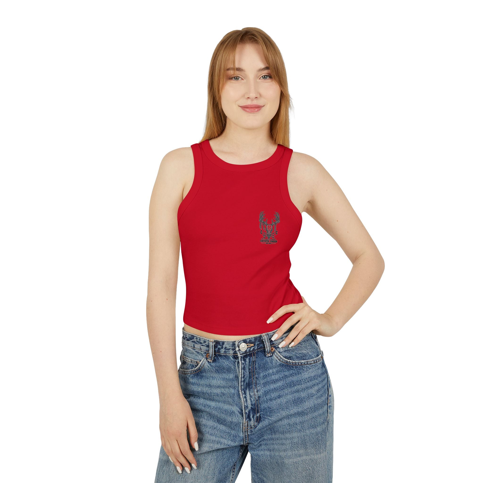 Retro Coyote Creek Women's Micro Rib Racer Tank Top