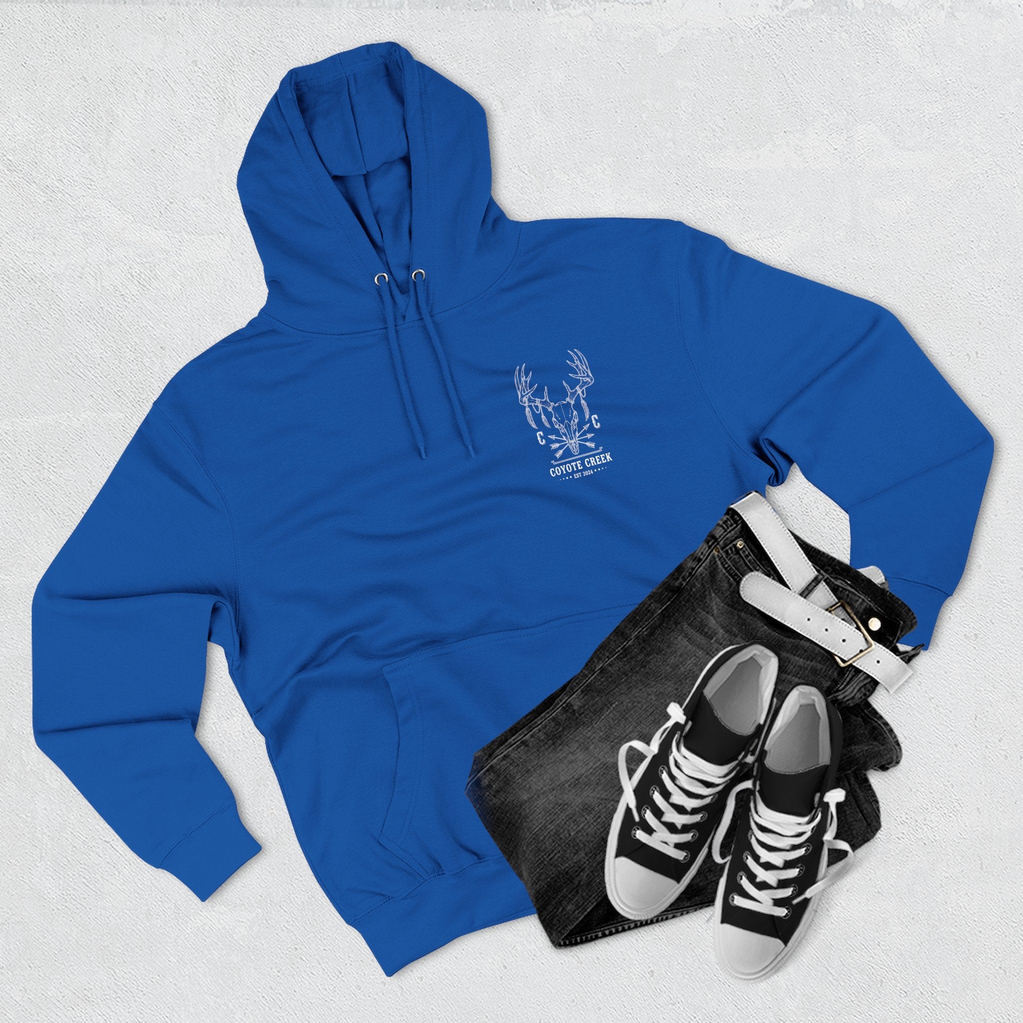 Cozy Coyote Creek Three-Panel Fleece Hoodie