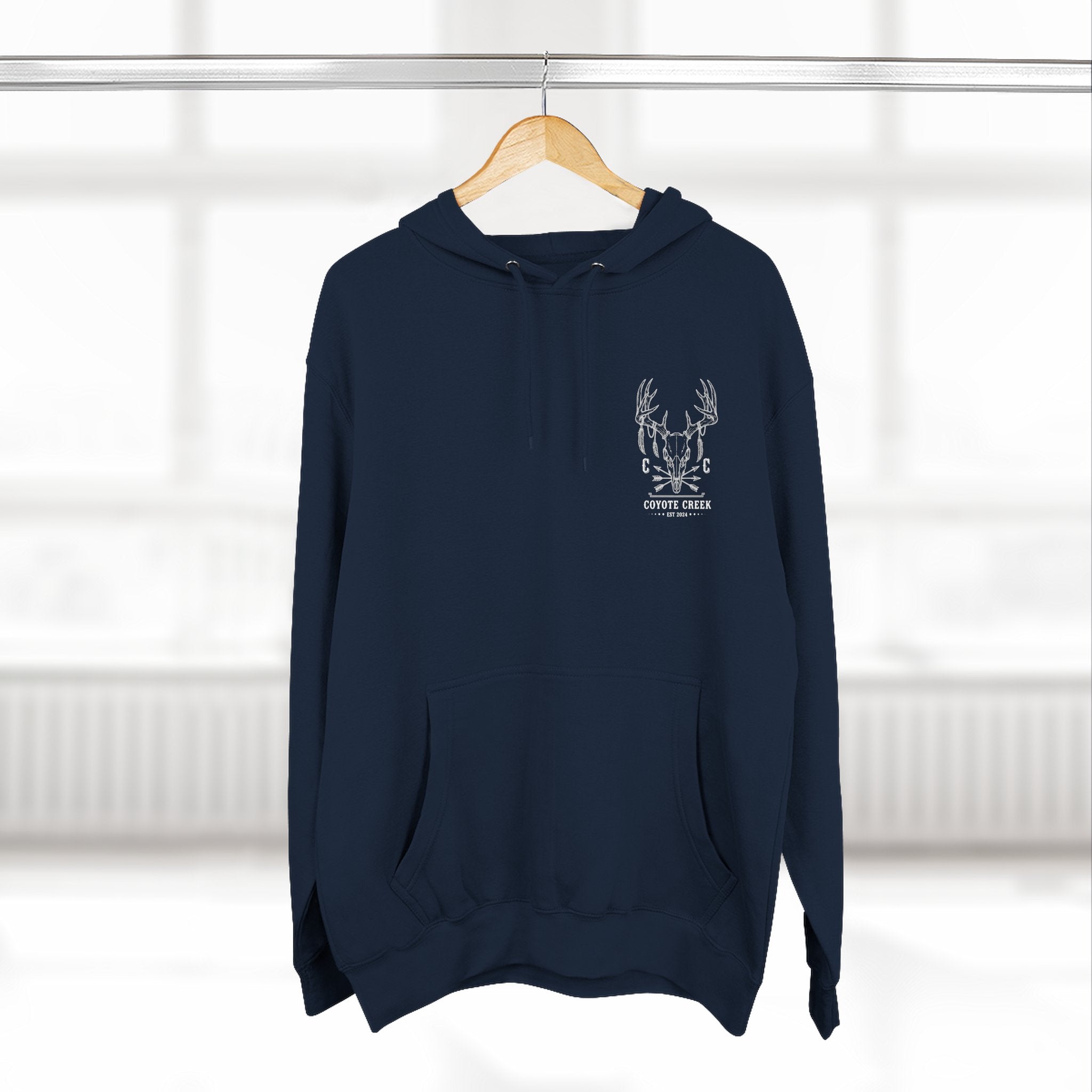 Cozy Coyote Creek Three-Panel Fleece Hoodie