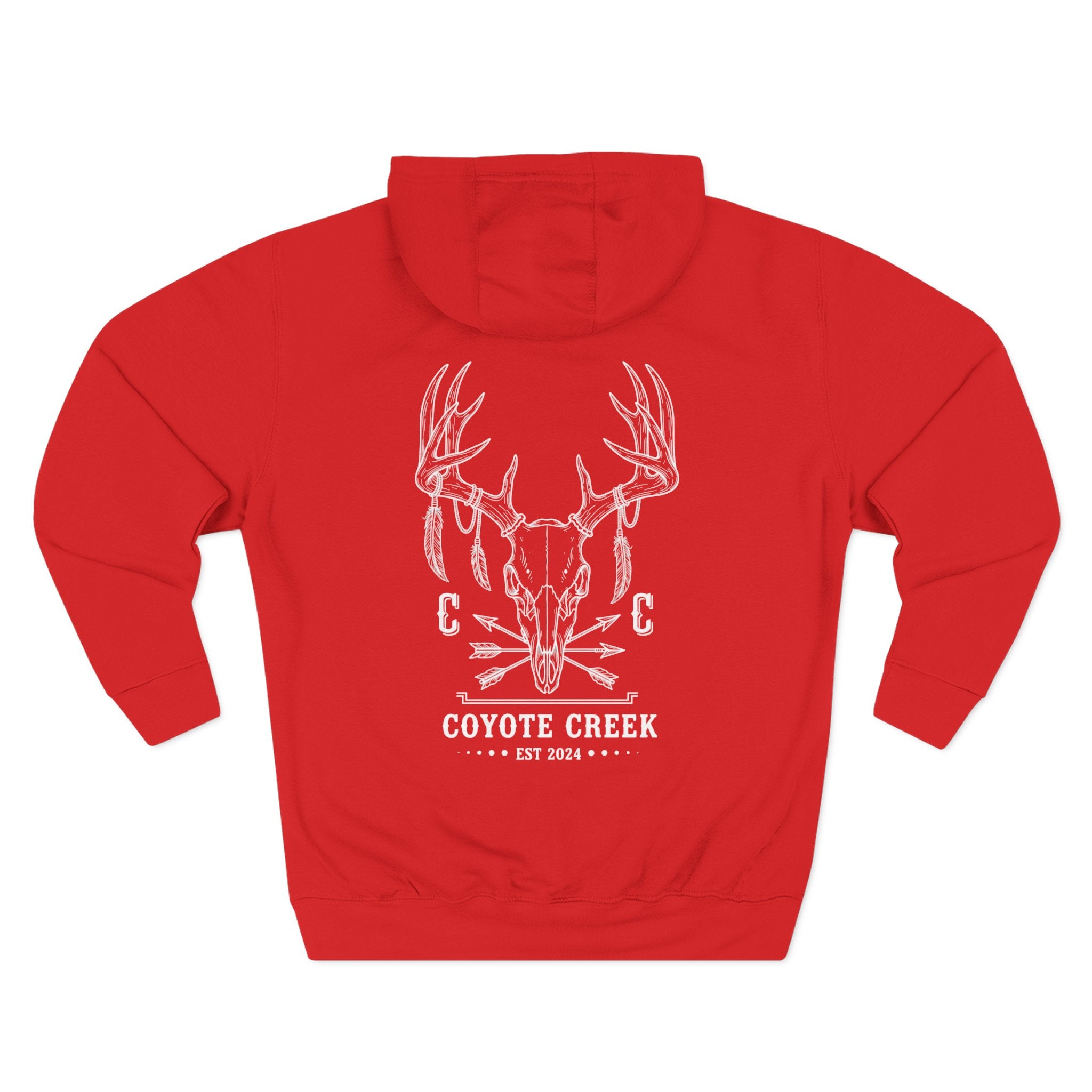 Cozy Coyote Creek Three-Panel Fleece Hoodie
