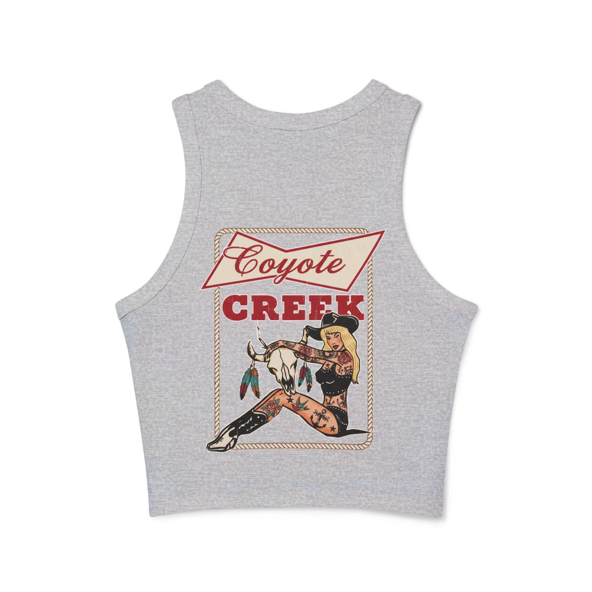 Retro Coyote Creek Women's Micro Rib Racer Tank Top
