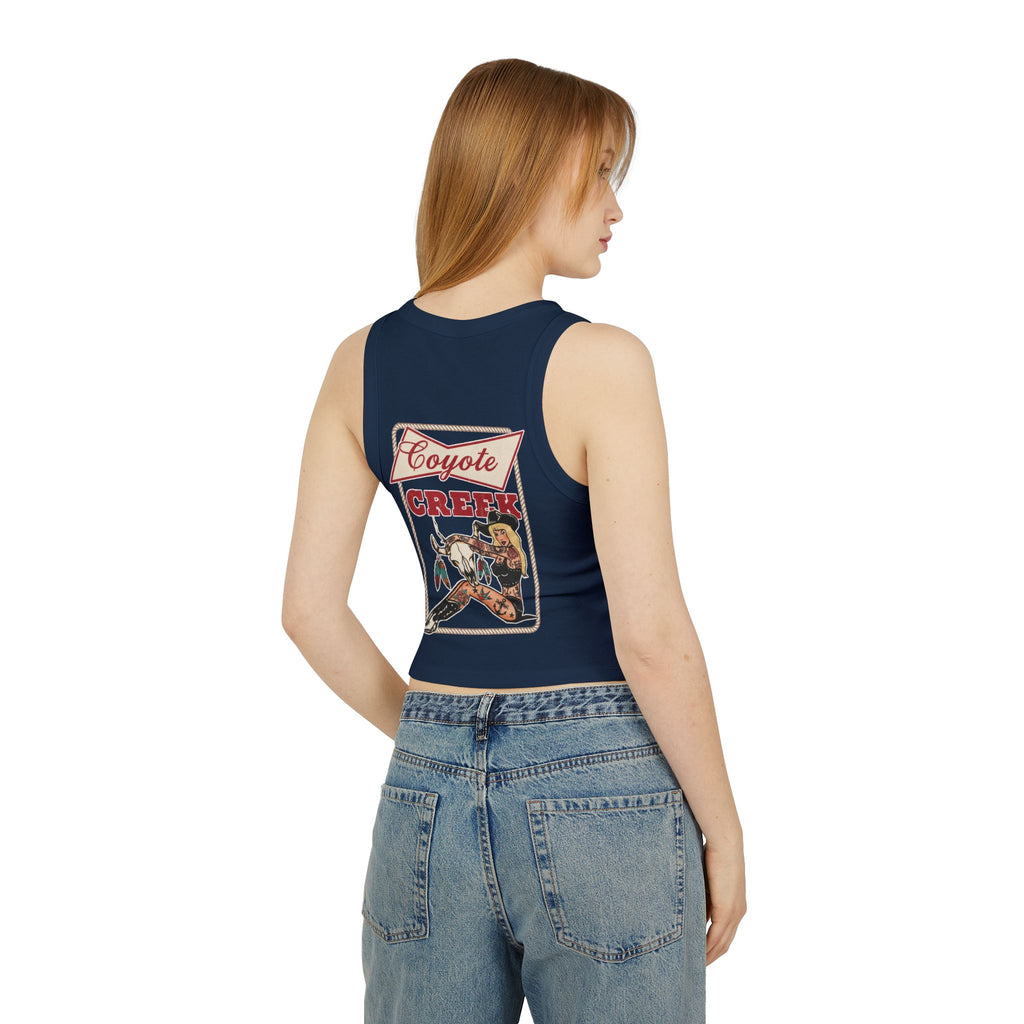 Retro Coyote Creek Women's Micro Rib Racer Tank Top