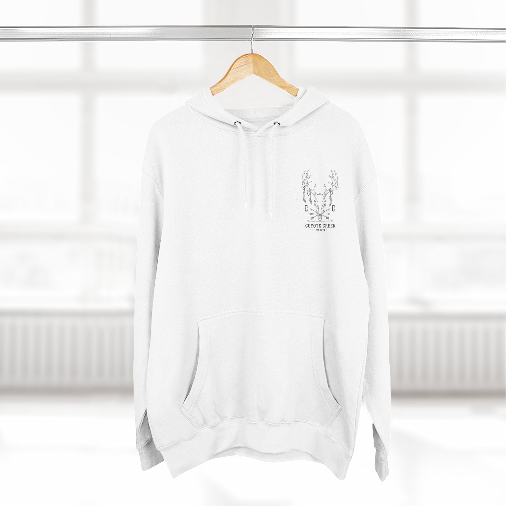 Cozy Coyote Creek Three-Panel Fleece Hoodie